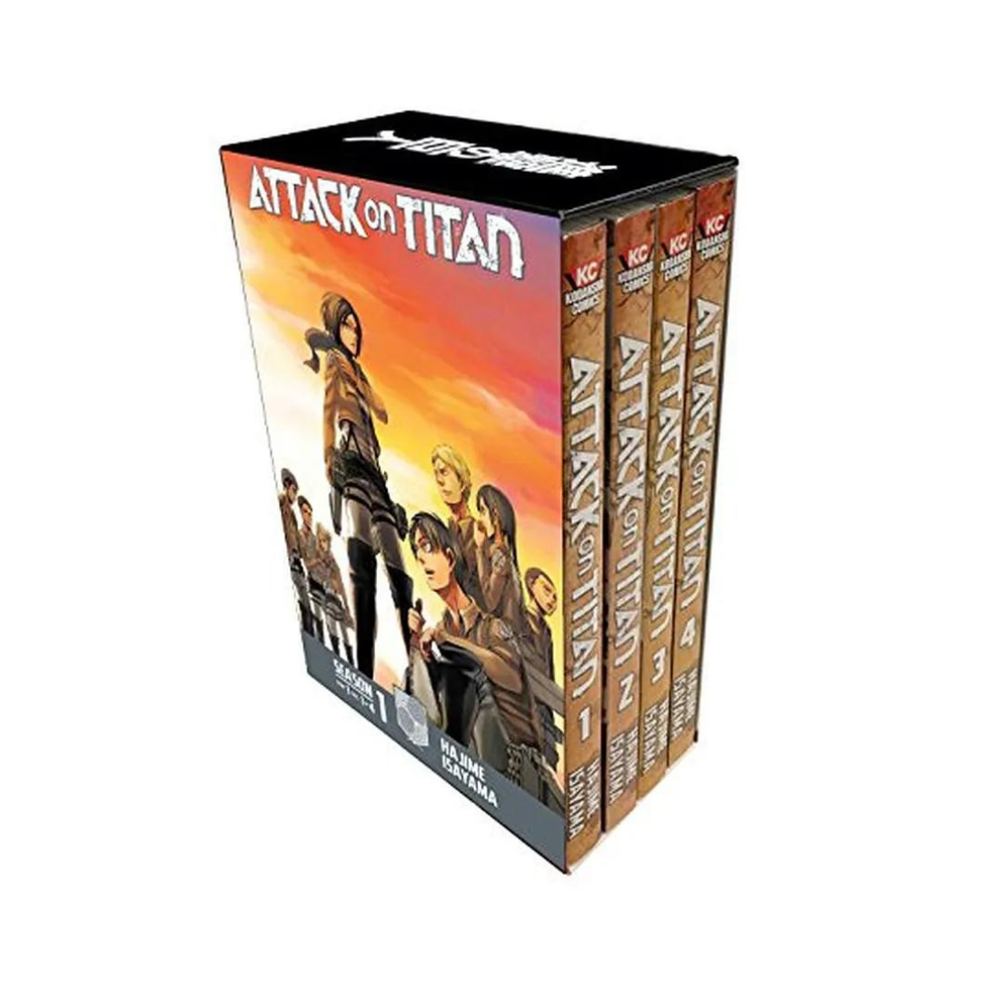 (Combo) Attack on Titan Season 1 Part 1(Vol 1-4) By  Hajime Isayama (Paperback)