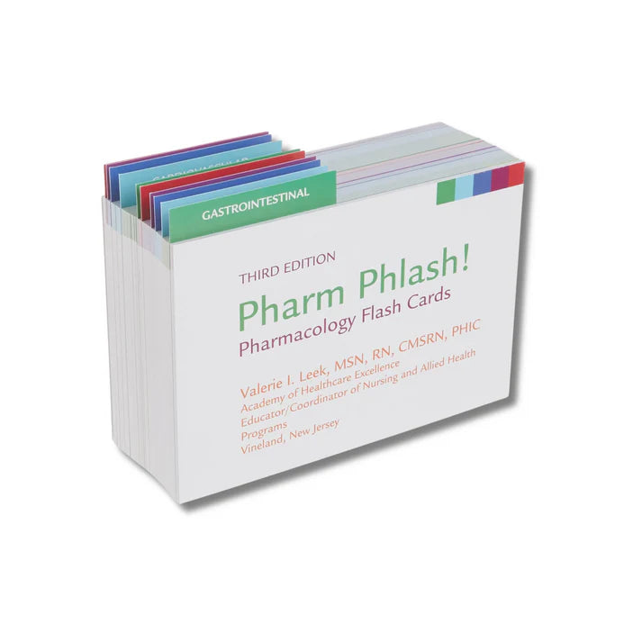 Pharm Phlash: Pharmacology Flash Cards 3e By Leek