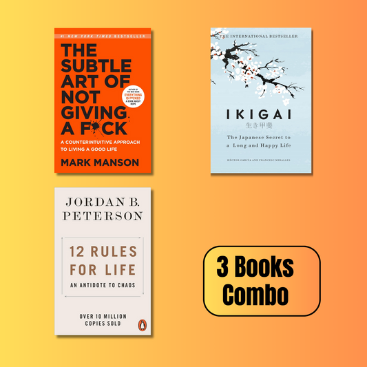 [Combo] The Subtle Art of not Giving Fuck-Ikigai-12 Rules Of Life (Paperback)