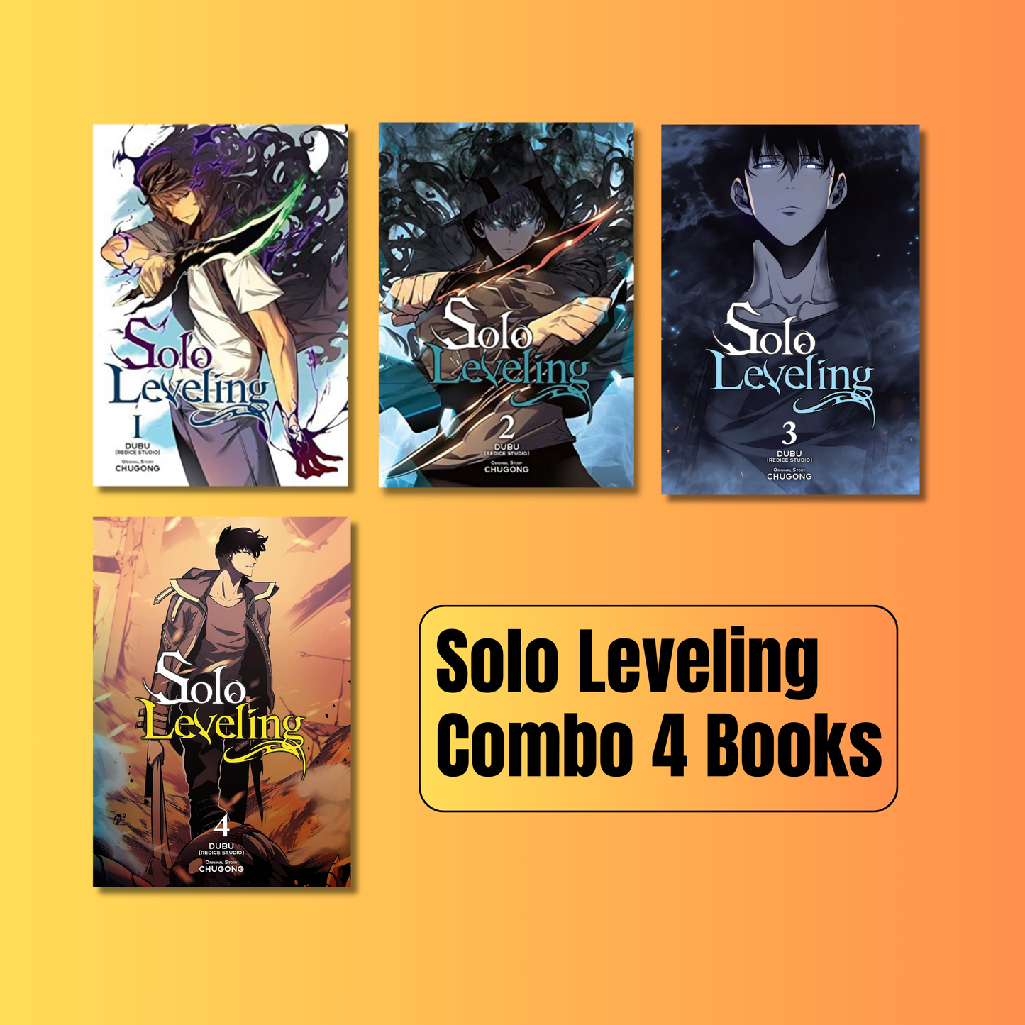 [Combo] Solo Leveling : 4 Books (Black and White, Paperback)