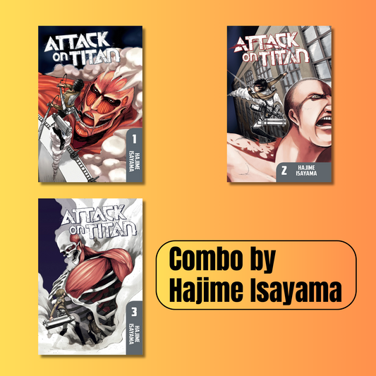 Attack on Titan Combo: 3 Books By Hajime Isayama (Paperback)