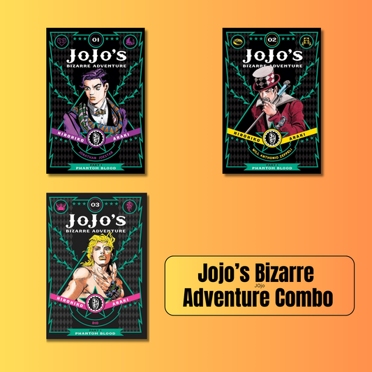 [Combo] JoJo’s Bizarre Adventure: Part 1 Phantom Blood 3 Books By Hirohiko Araki (Paperback)