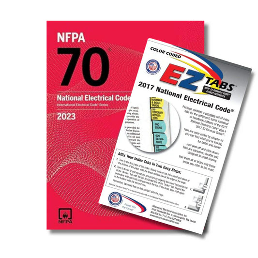 Japley NFPA 70 2023 NEC Code Book (Paperback) with Color Coded EZ tabs for The 2017 National Electrical Code