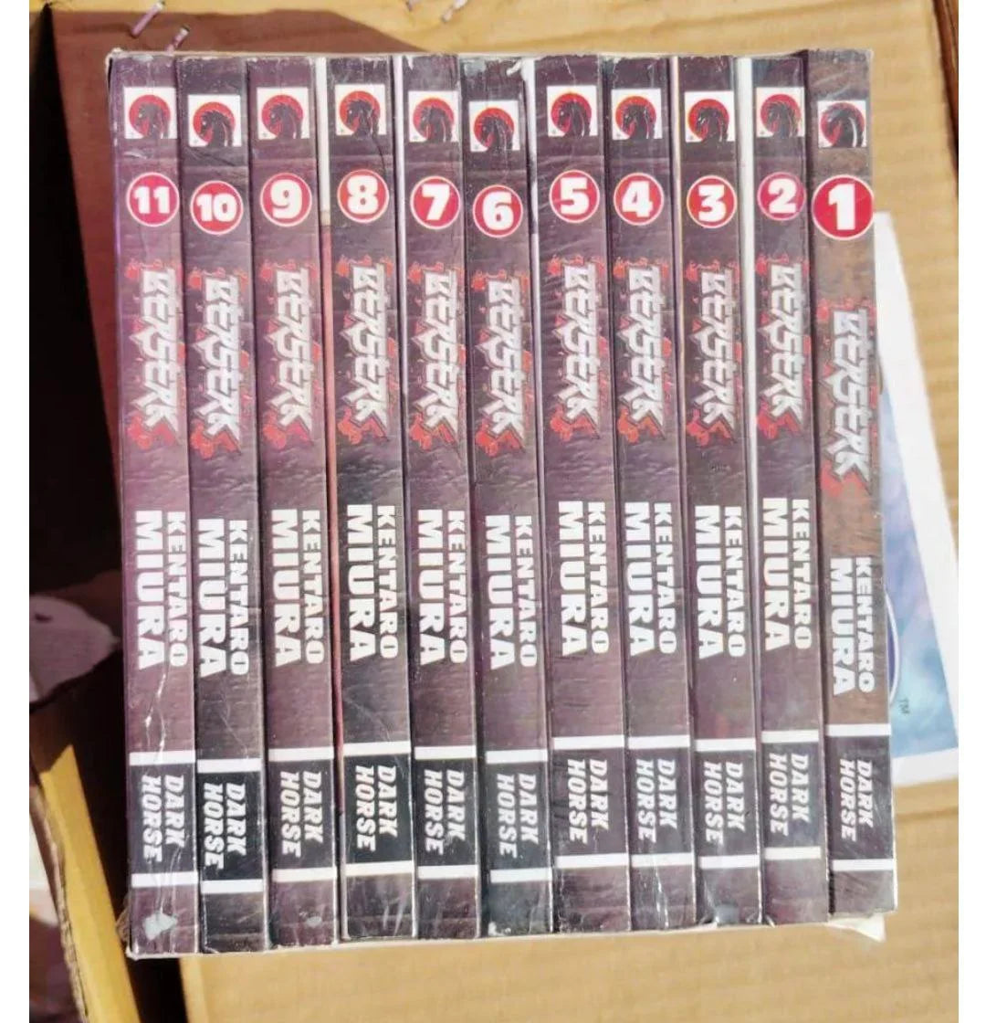 Berserk Manga Box Set Vol 1-11 By Kentaro Miura (Paperback ...