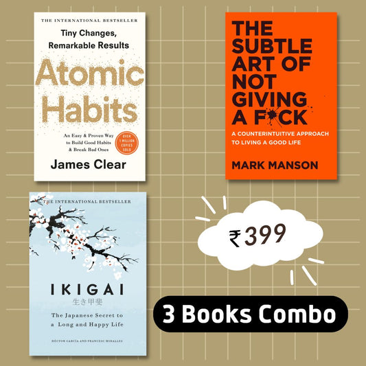 [Combo] Atomic Habits - Ikigai - Subtle Art of Not Giving a Fuck (Paperback)